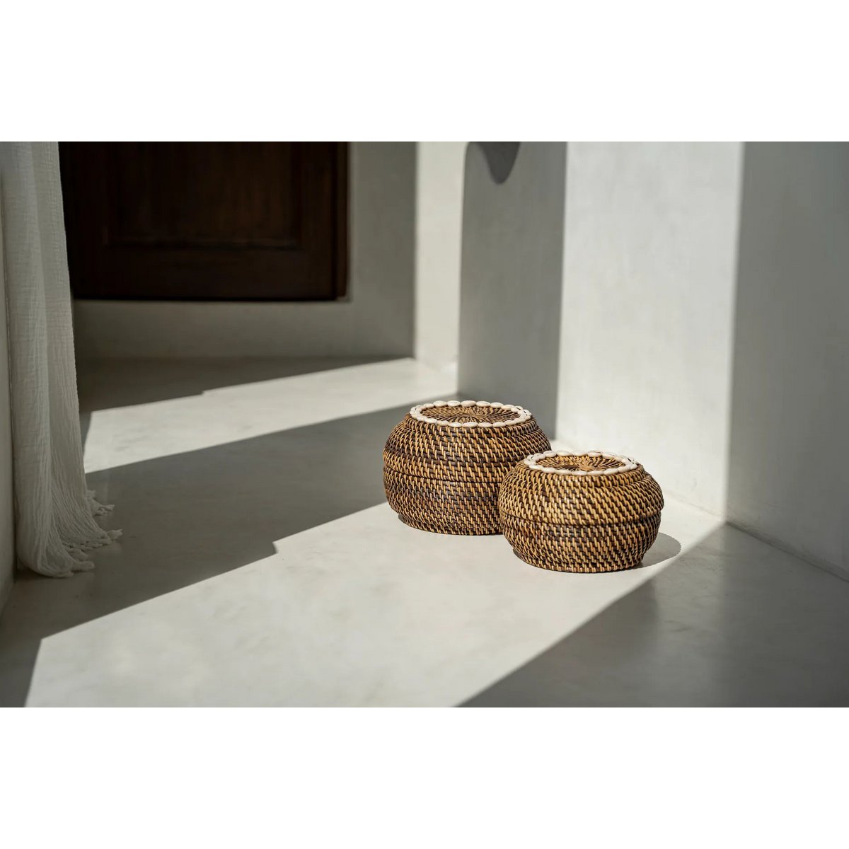 Le Panier Colonial Peek-a-Boo - Brun Naturel - S