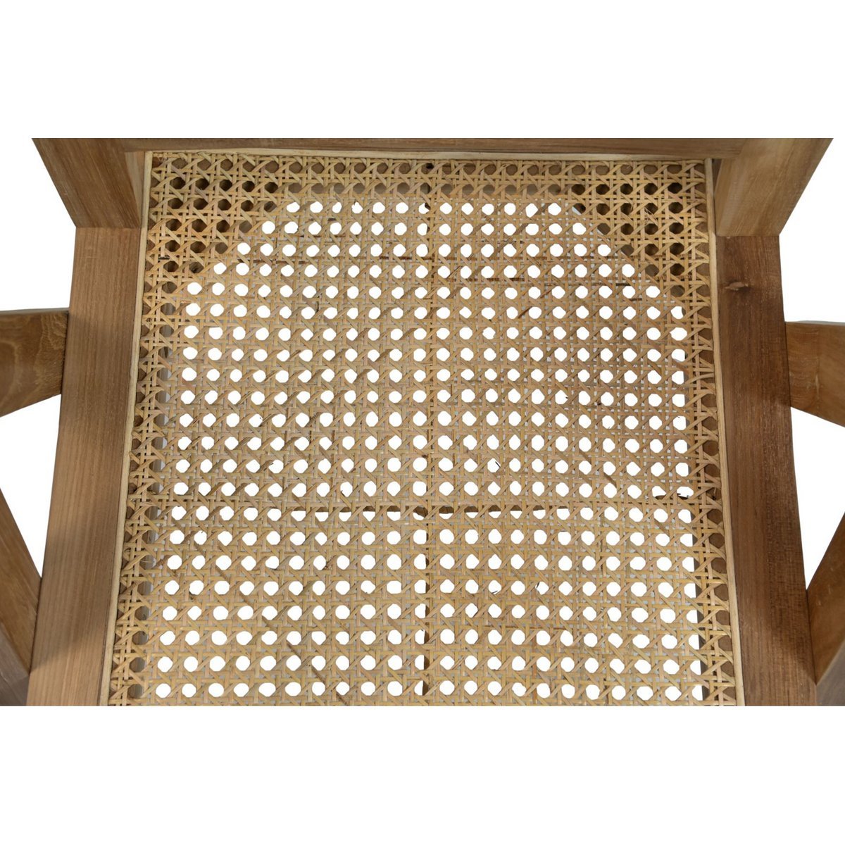 Chaise de salle à manger - 56x52x83 - Naturel - Teck/Rotan