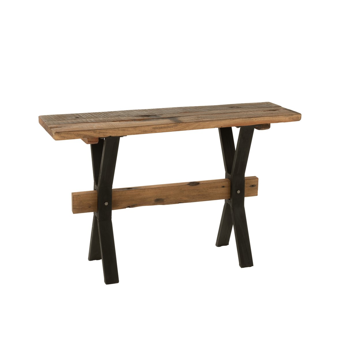 Console J-Line Bois Vieilli Marron