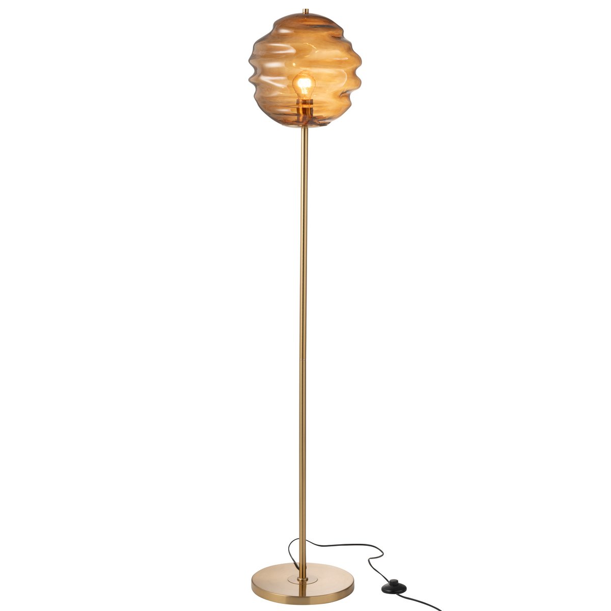 Lampadaire J-Line Bijenkorf - verre - marron