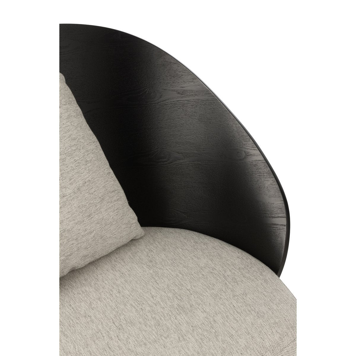 J-Line Lounge Chair Lone Wood/Métal Noir/Gris