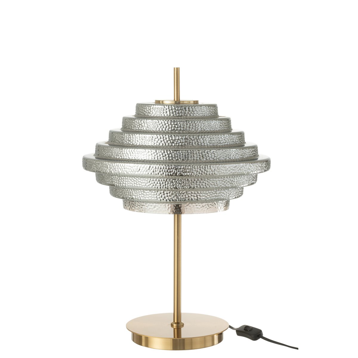Lampe de table J-Line - or - métal/verre - lumières LED