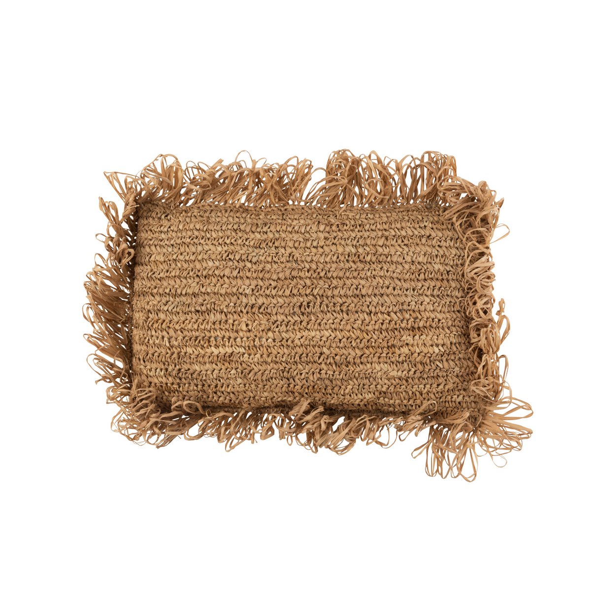 Coussin J-Line Rectangulaire Raphia - jute - naturel