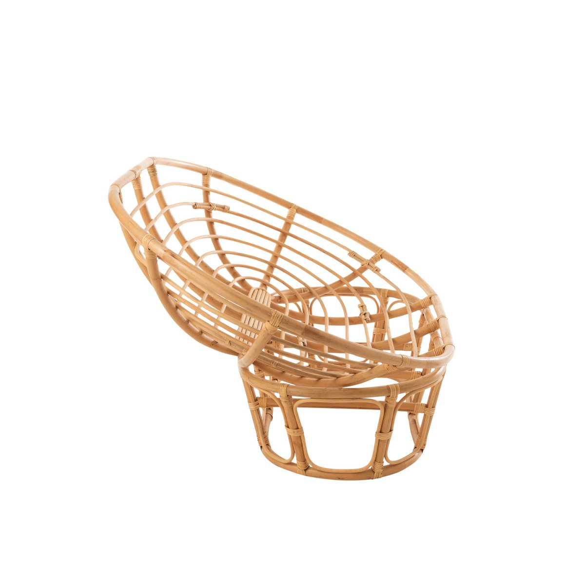 Canapé en rotin J-Line - avec coussin - jute/textile - naturel