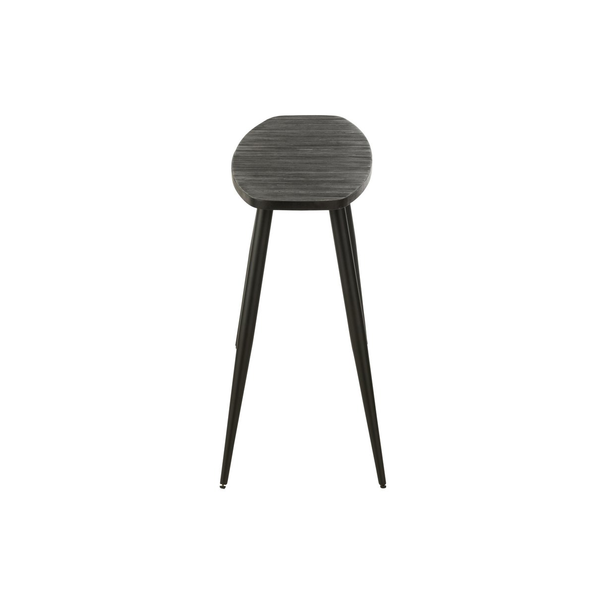 Console J-Line Ovale - bois - noir