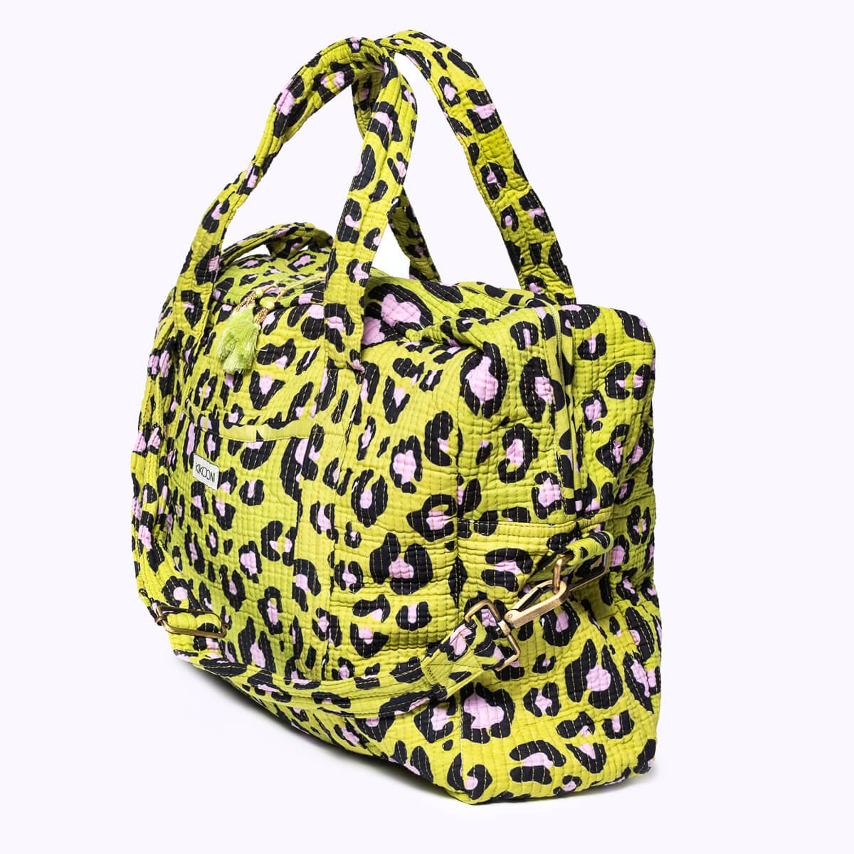 Grand sac de voyage "Oh Leo Cosmic Green"