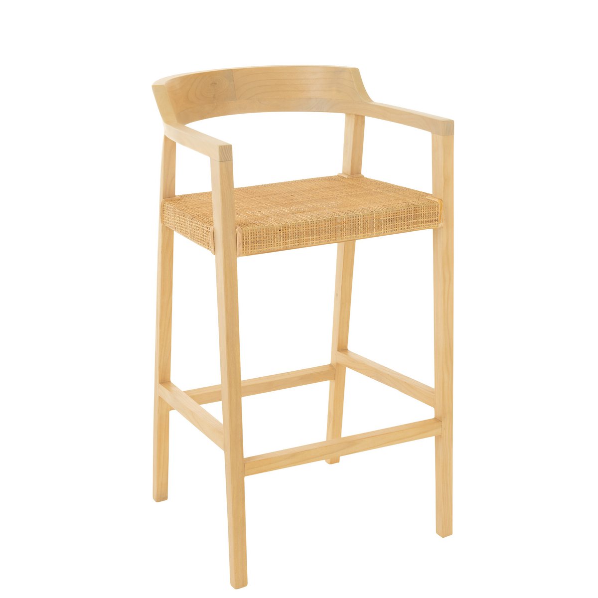 Chaise de bar J-Line Emma - bois - naturel