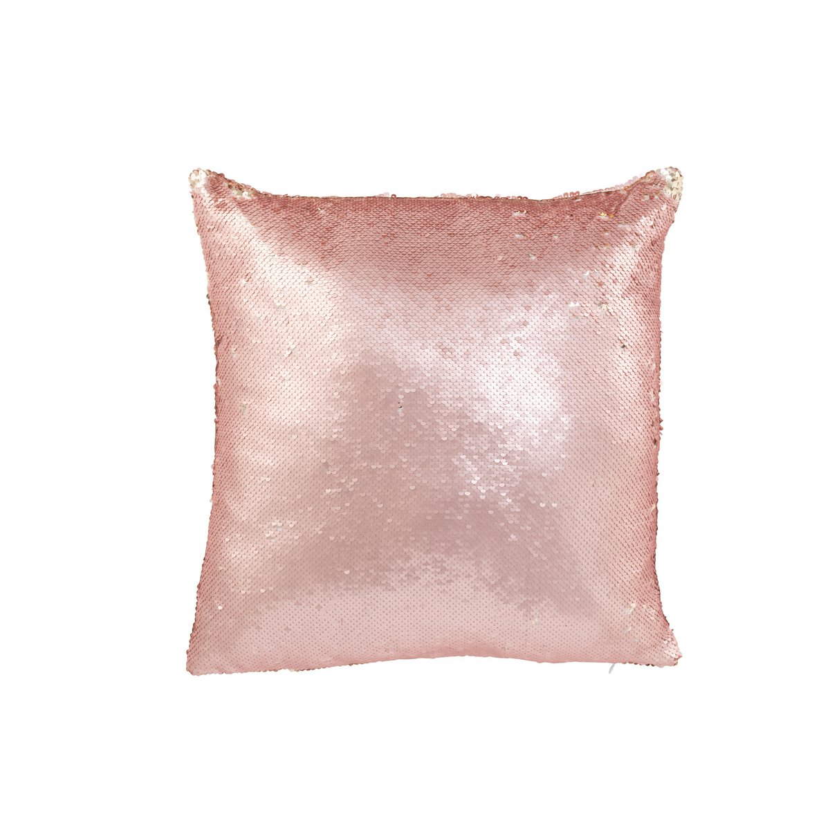 Coussin Réversible J-Line Paillette Rose/Champagne