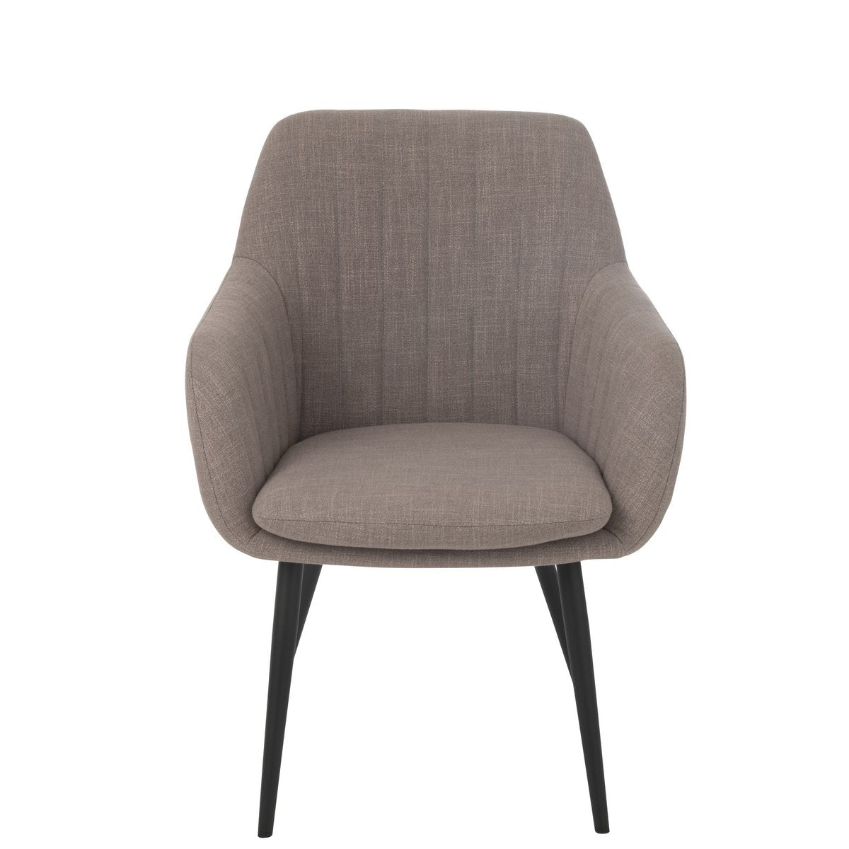 J-Line Chaise Miles Acier/Mousse Taupe