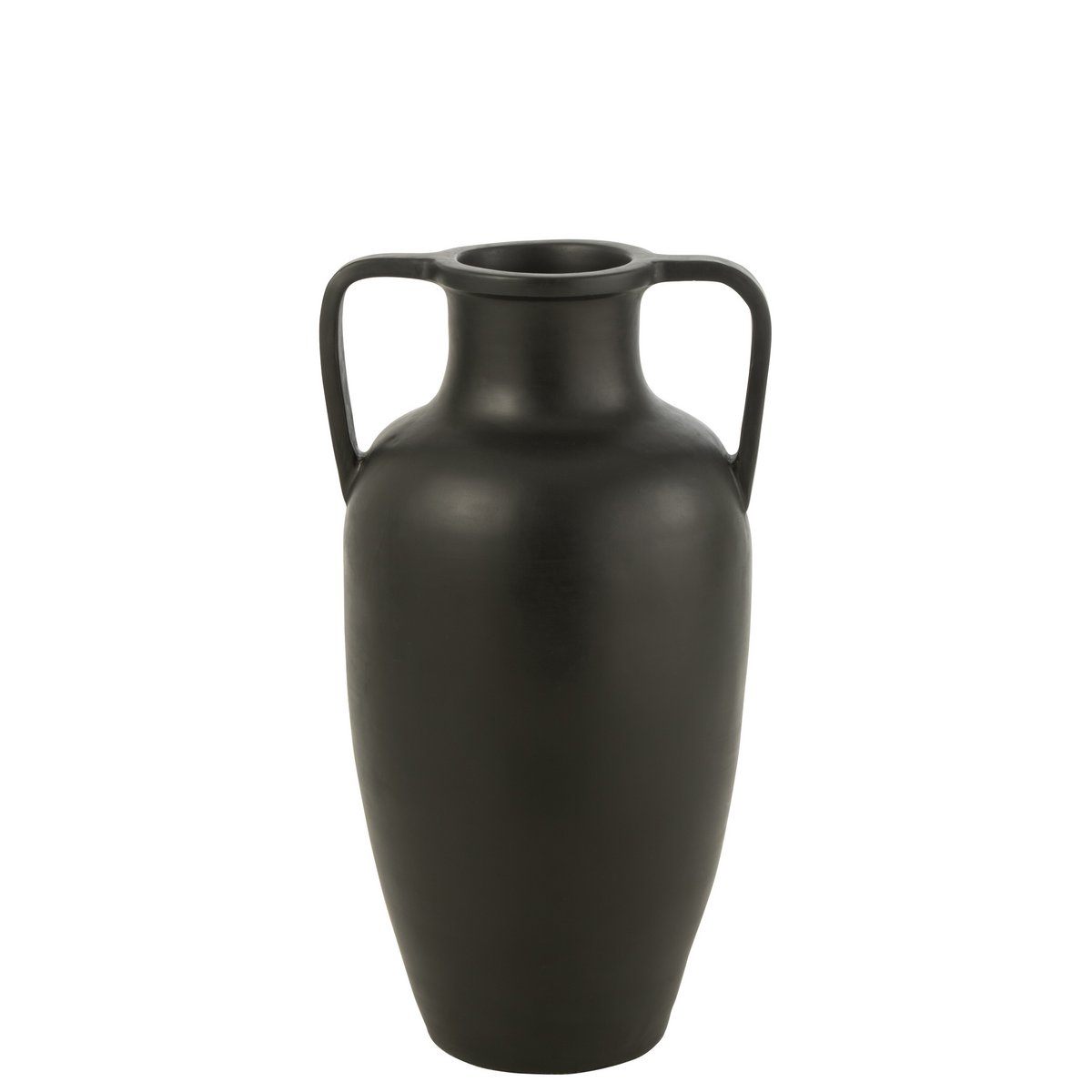 Vase J-Line 2 Bras Terre cuite - céramique - noir - grand