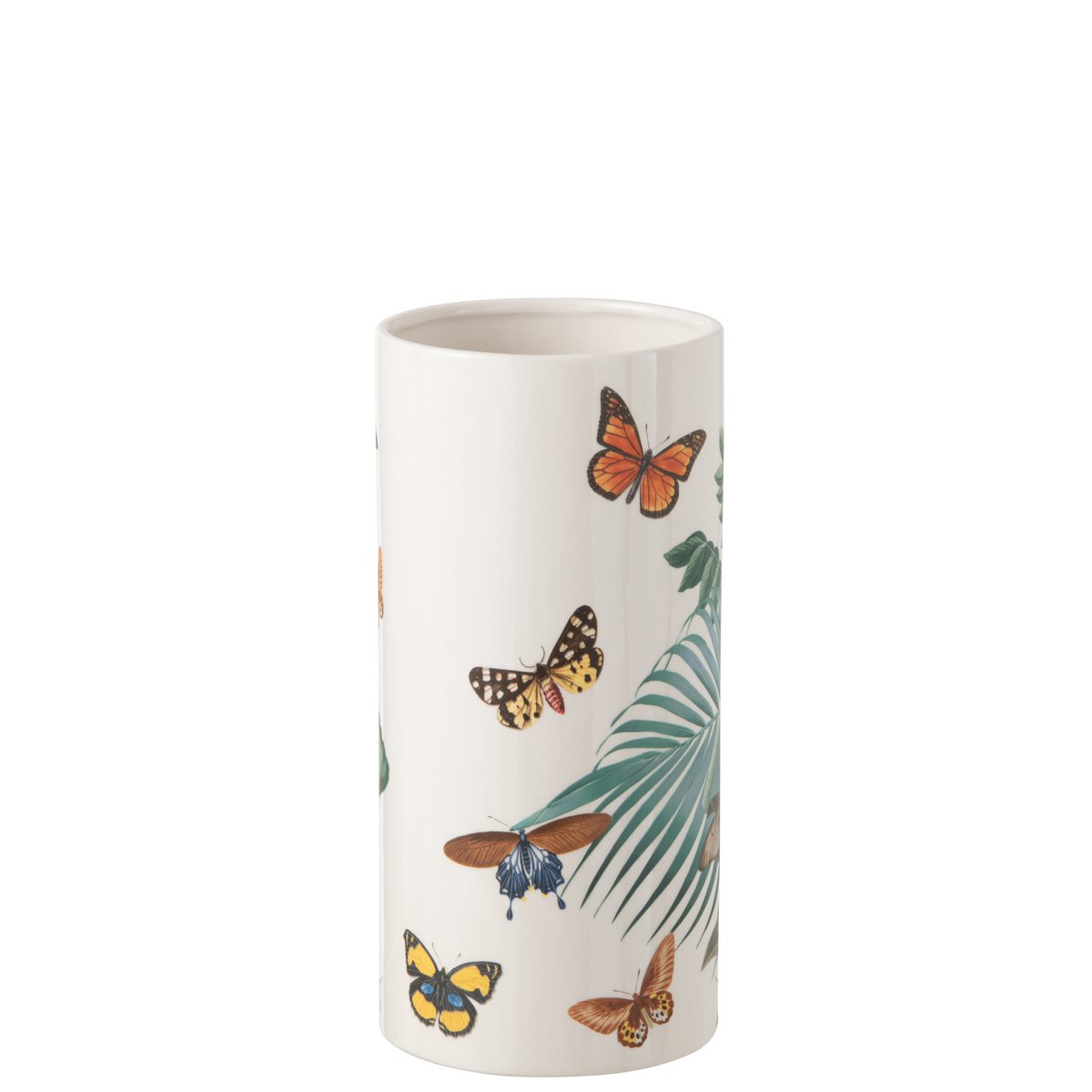J-Line Vase Papillons Dolomite Mix Petit