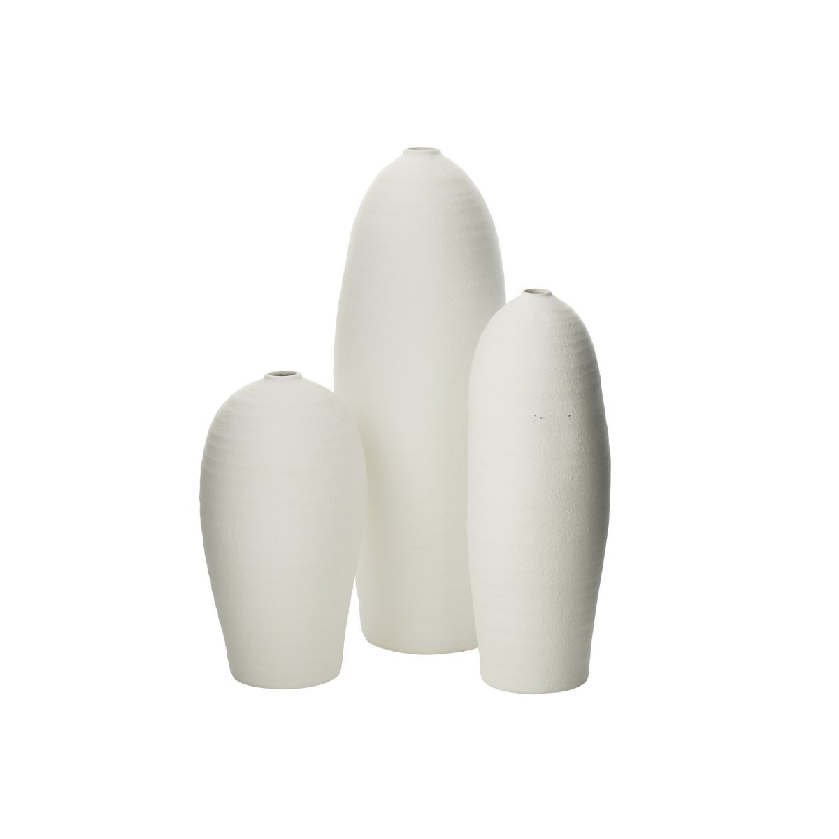 J-Line Vase Creta Argile Blanc Grand