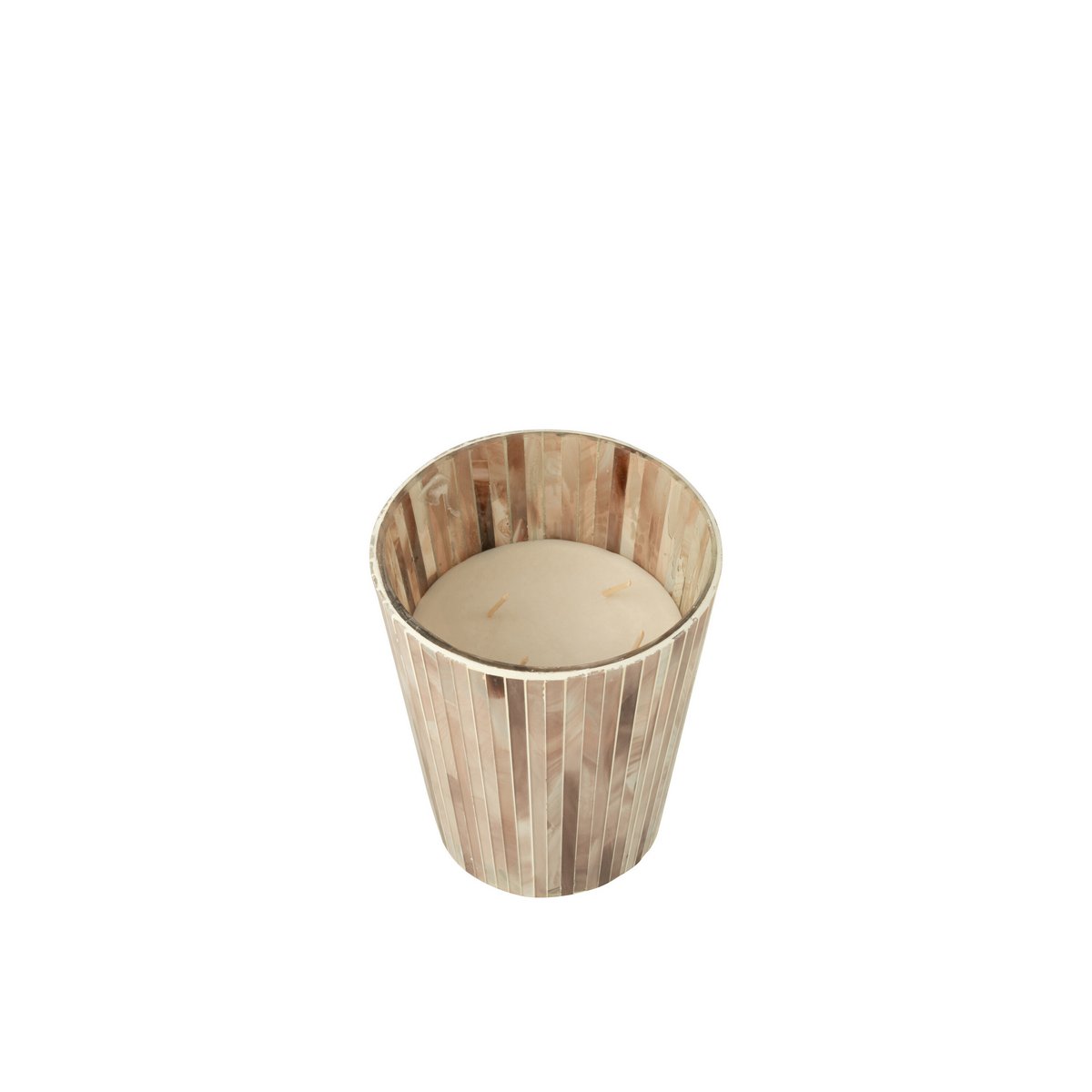J-Line geurkaars Noa - Tender Rose - glas - roze - large - 75U