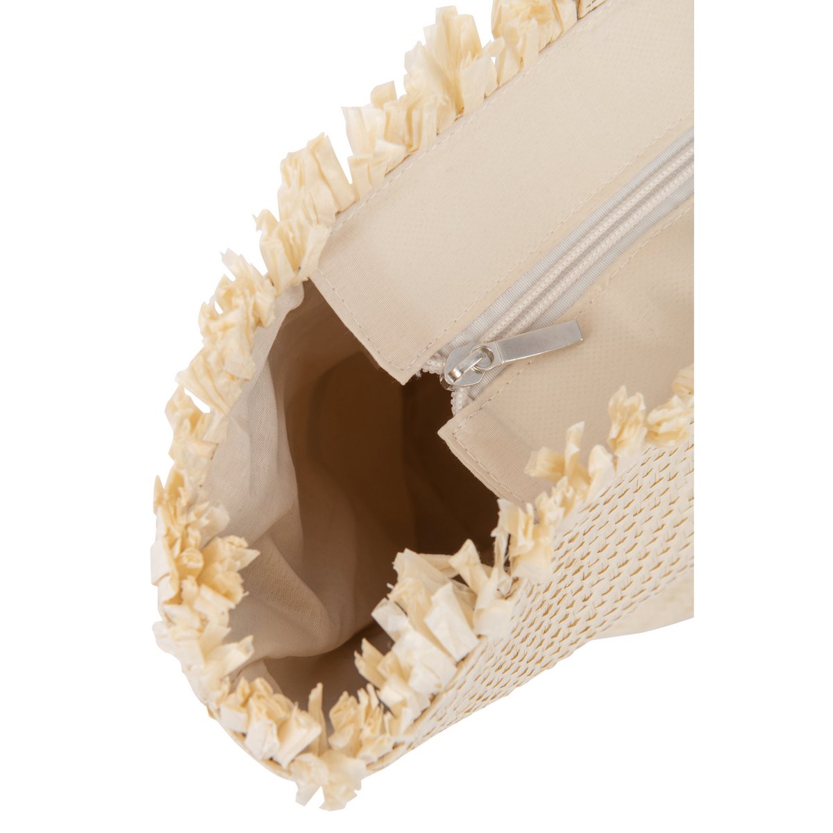 J-Line Lot Sac de Plage + Chapeau Papier Naturel