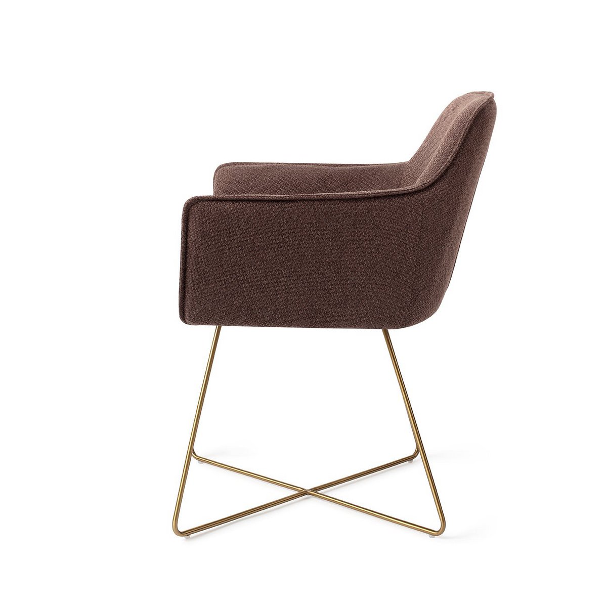 Jesper Home Hofu Chaise de salle à manger Croix Or