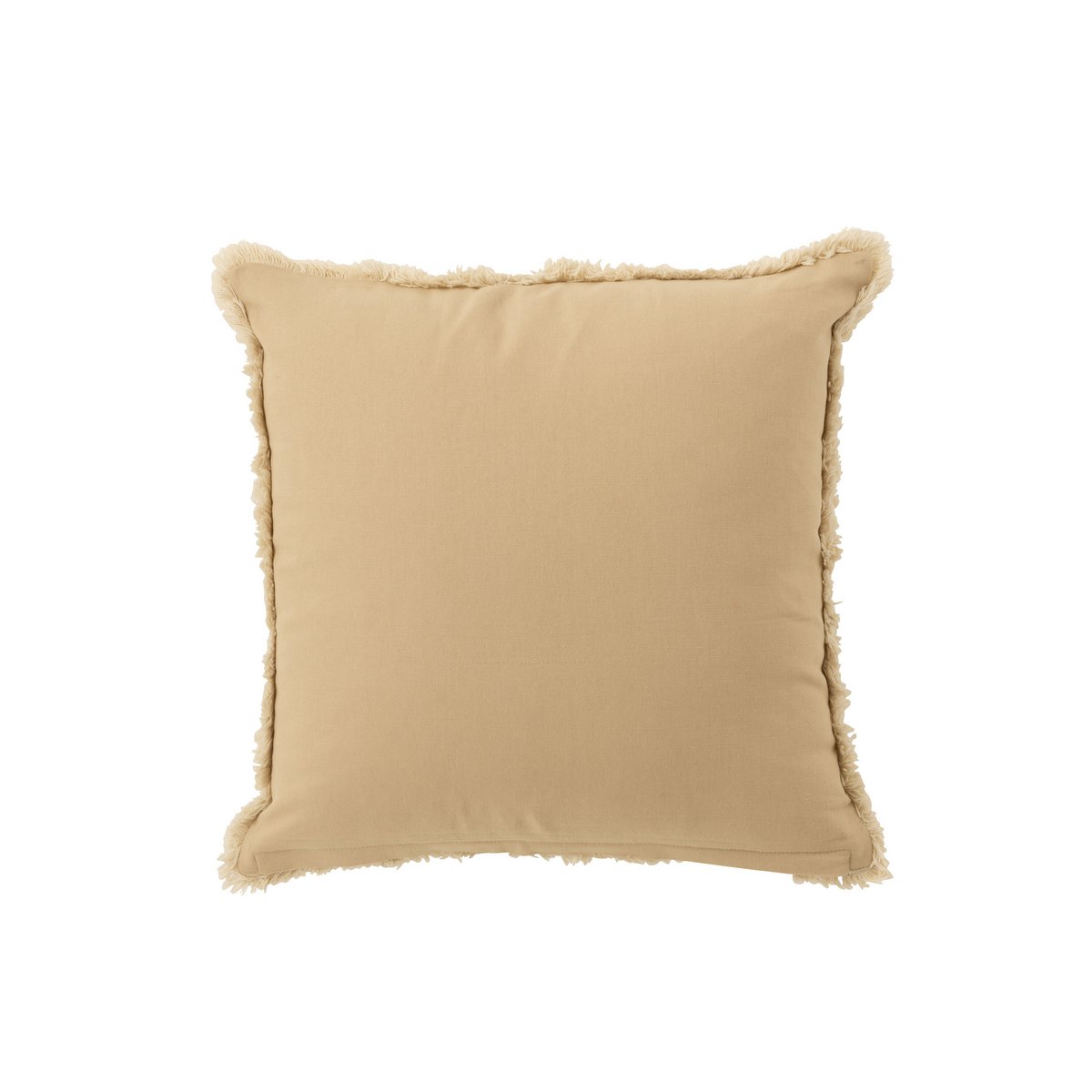 J-Line coussin Circle Ibiza - coton - blanc/beige