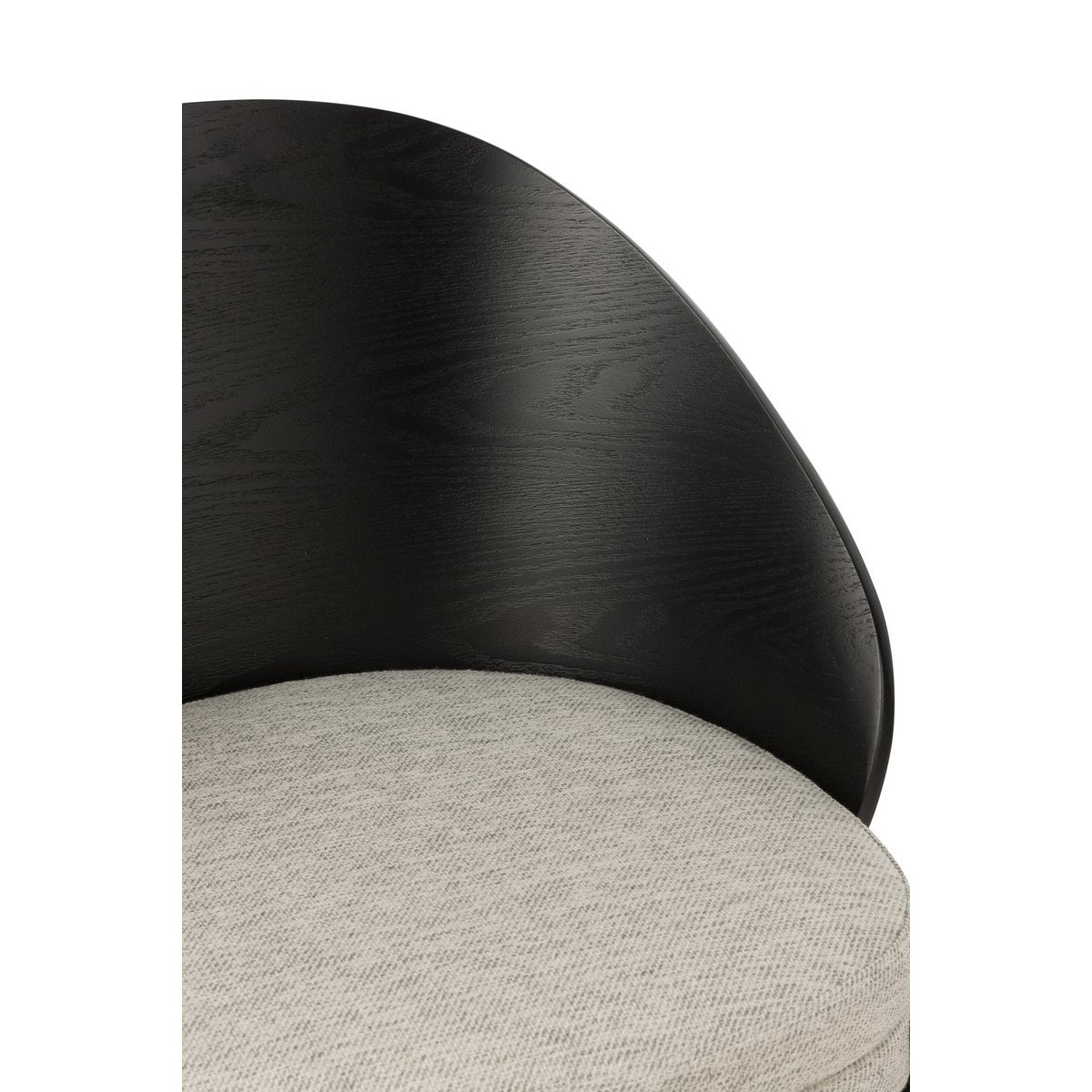 J-Line Chaise Lone Contreplaqué/Métal Noir/Gris