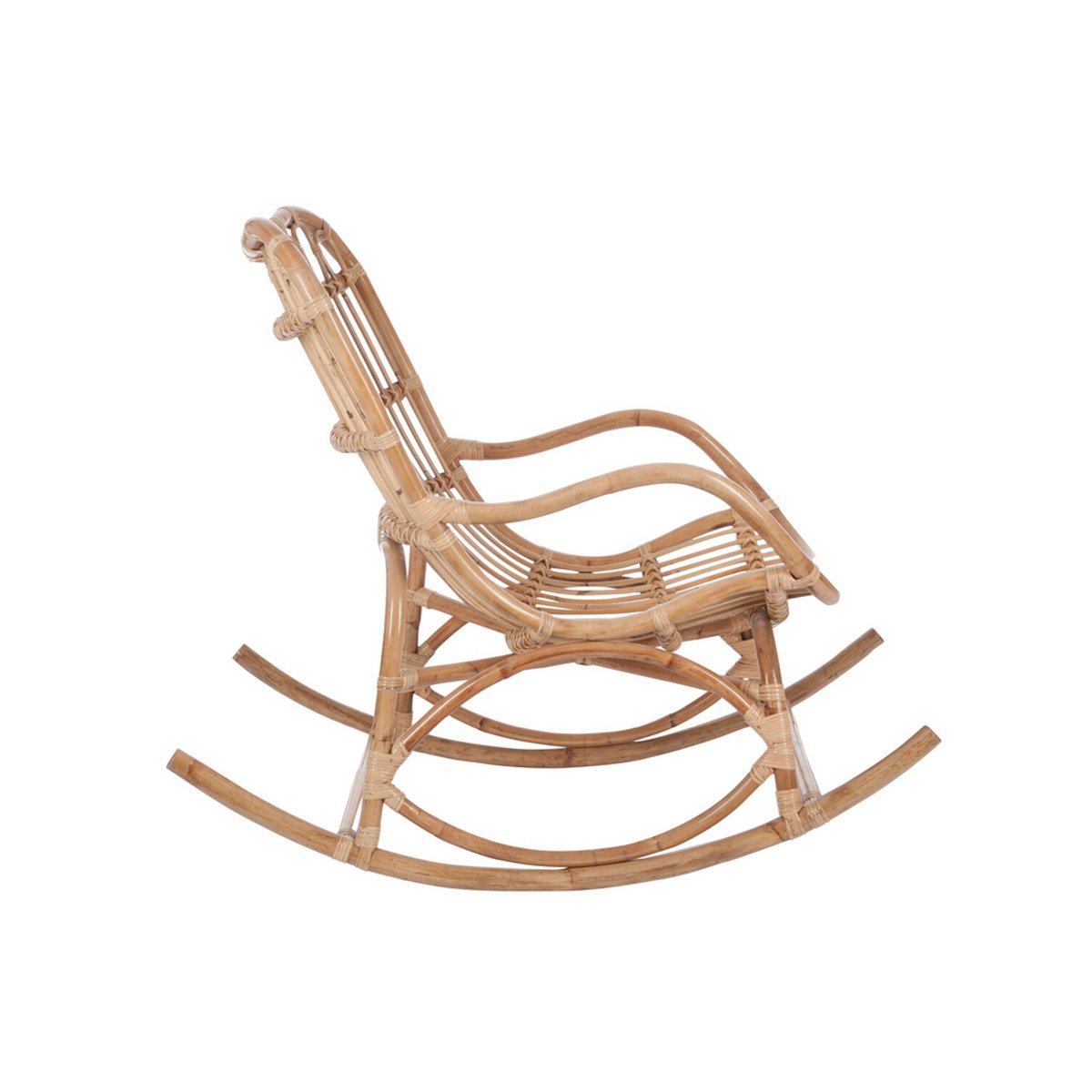 J-Line Rocking Chair Rotin Naturel