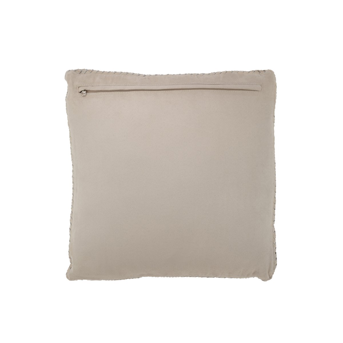 Coussin J-Line Tissé - cuir - gris - accessoires pour la maison