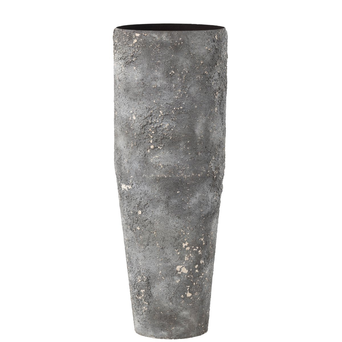 Vase J-Line Cylindre Brut - métal - gris