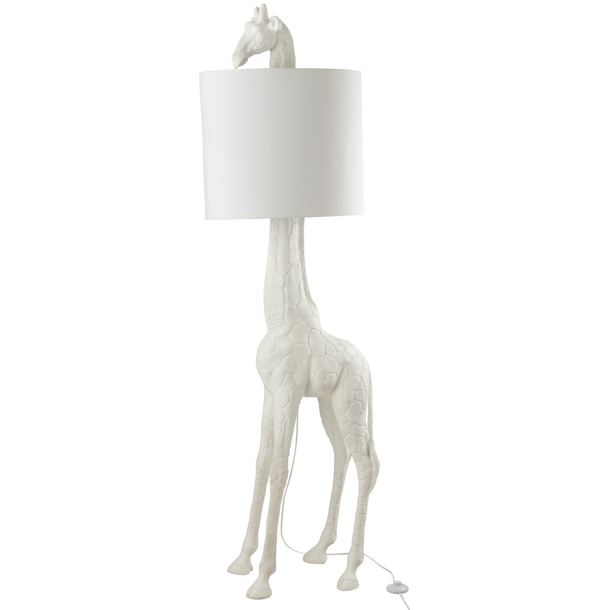 Lampe J-Line Girafe - polyrésine - blanc