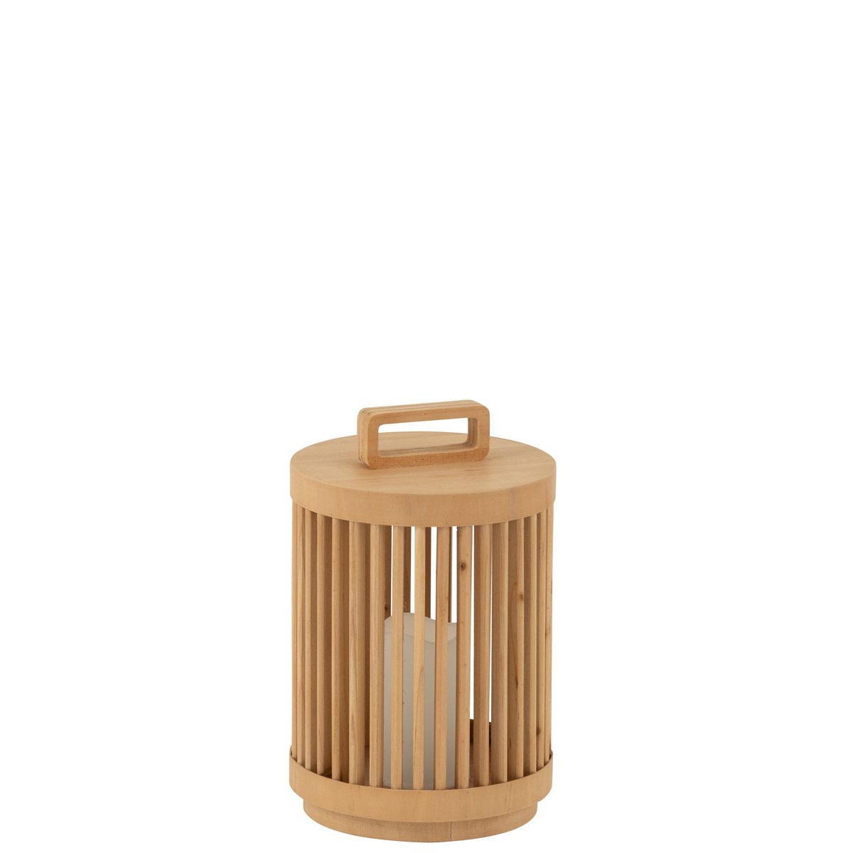 J-Line Lampe Cylindre Sparhout/Led Naturel Petit