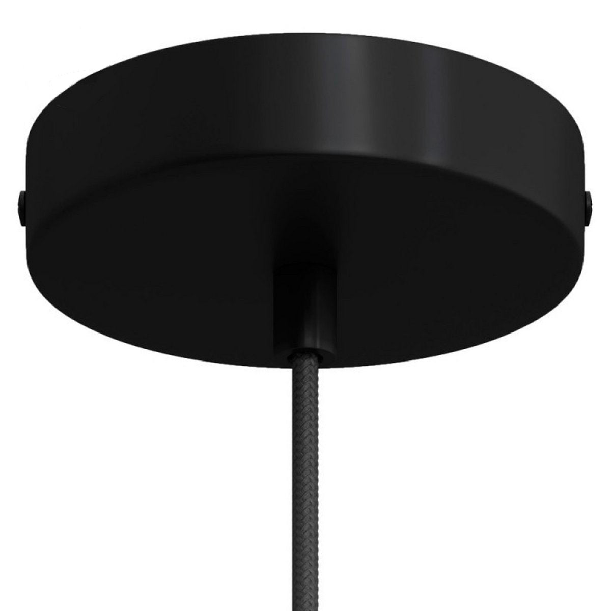 Suspension Design XL D160 cm SINGING Black- élastique Noir- kit rosace métal noir