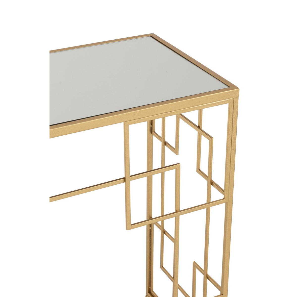 J-Line Console Lines Métal/Verre Or