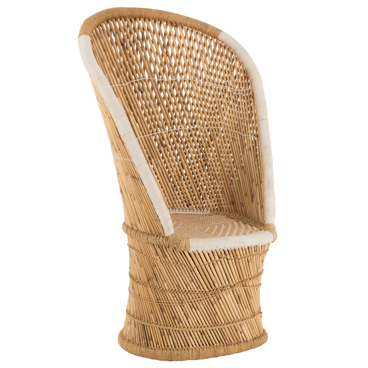 Chaise à dossier J-Line pour adultes - bambou - naturel