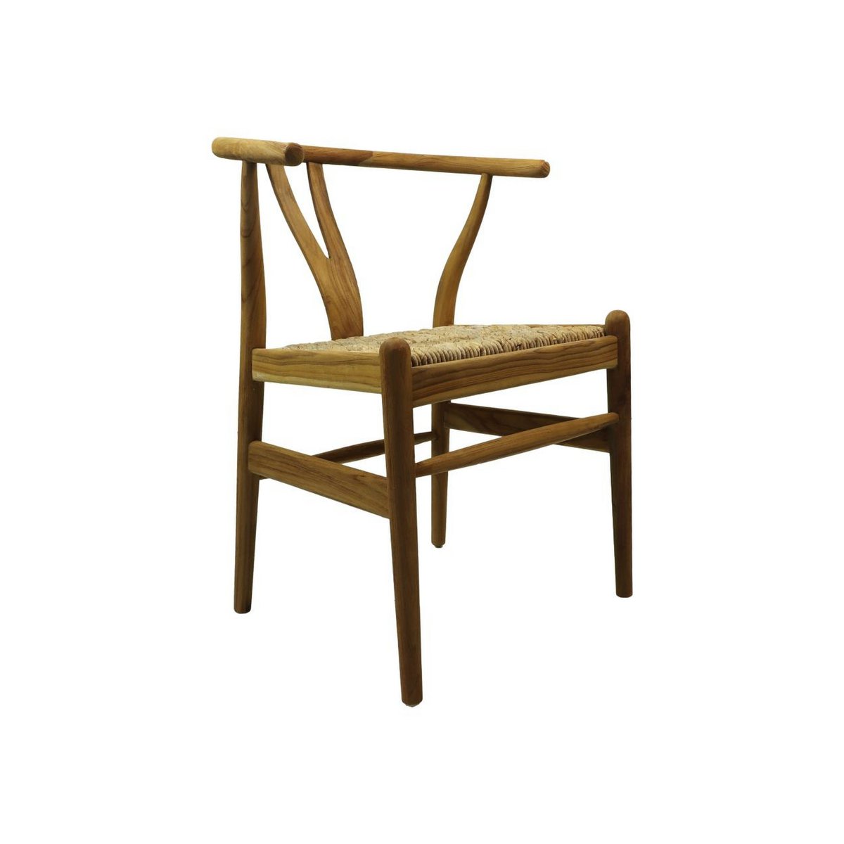Chaise de salle de collection HSM Delilah-50x41x78-Naturel-Teak / Banana Leaf