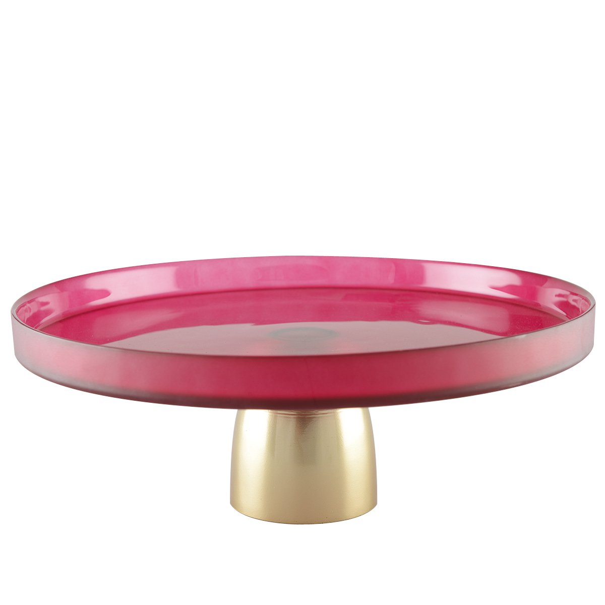 PLATEAU FRAMBOISE SUR PIED DORE 21CM