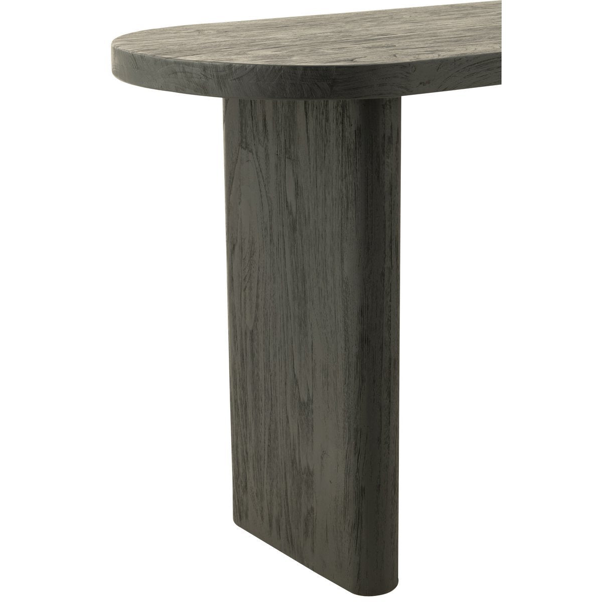 Table J-Line Teck - bois - noir