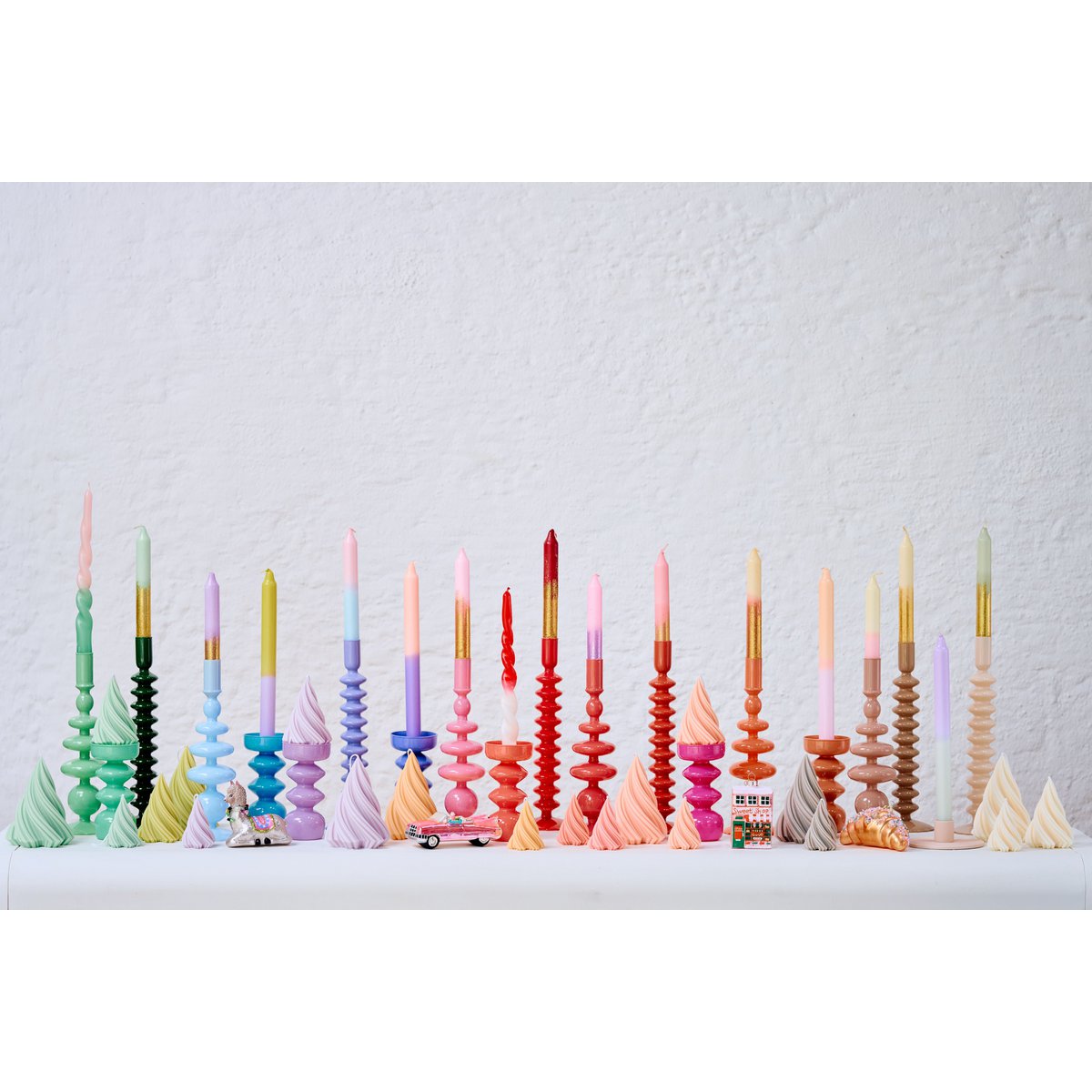 Bougeoir Verre Bulle Bubblegum