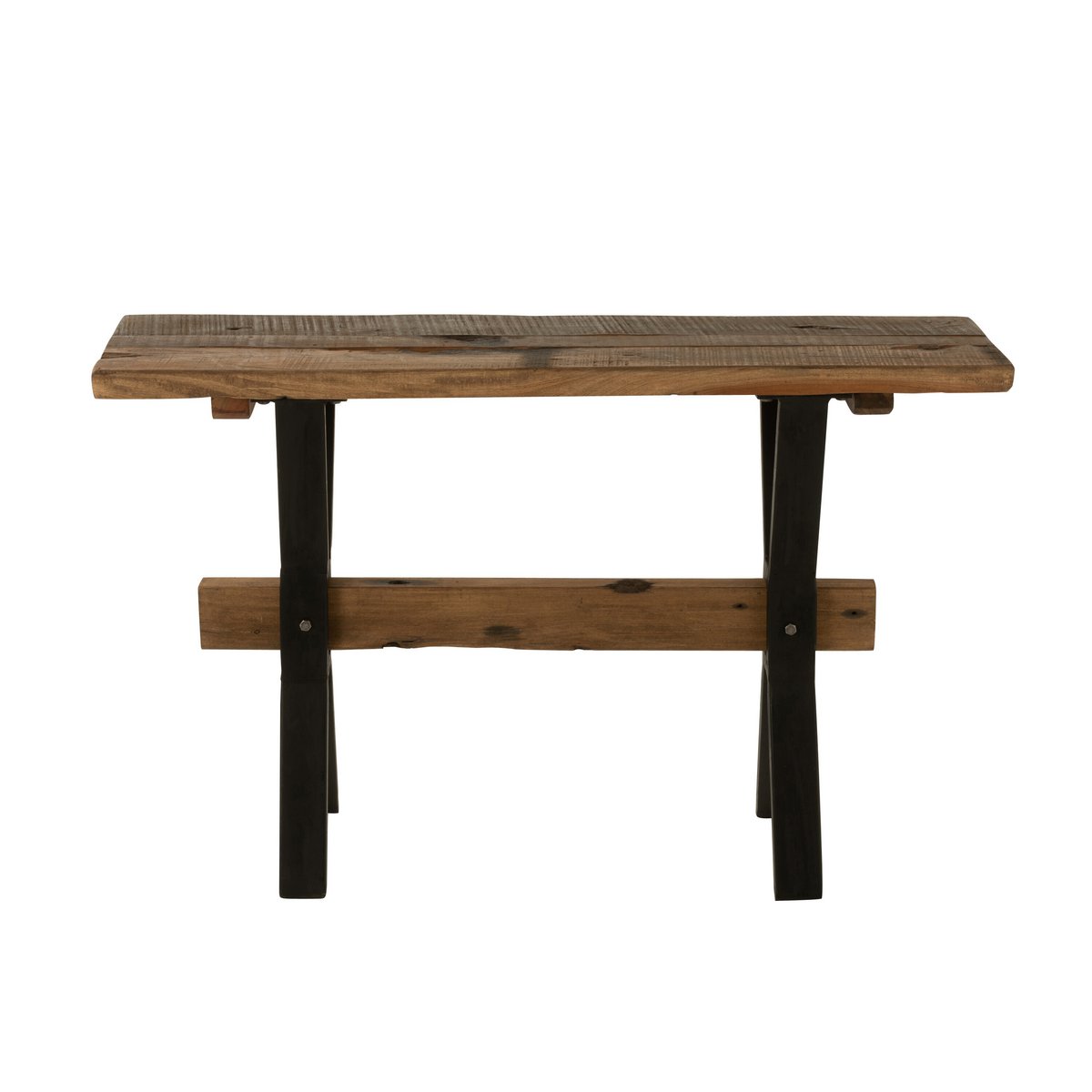 Console J-Line Bois Vieilli Marron