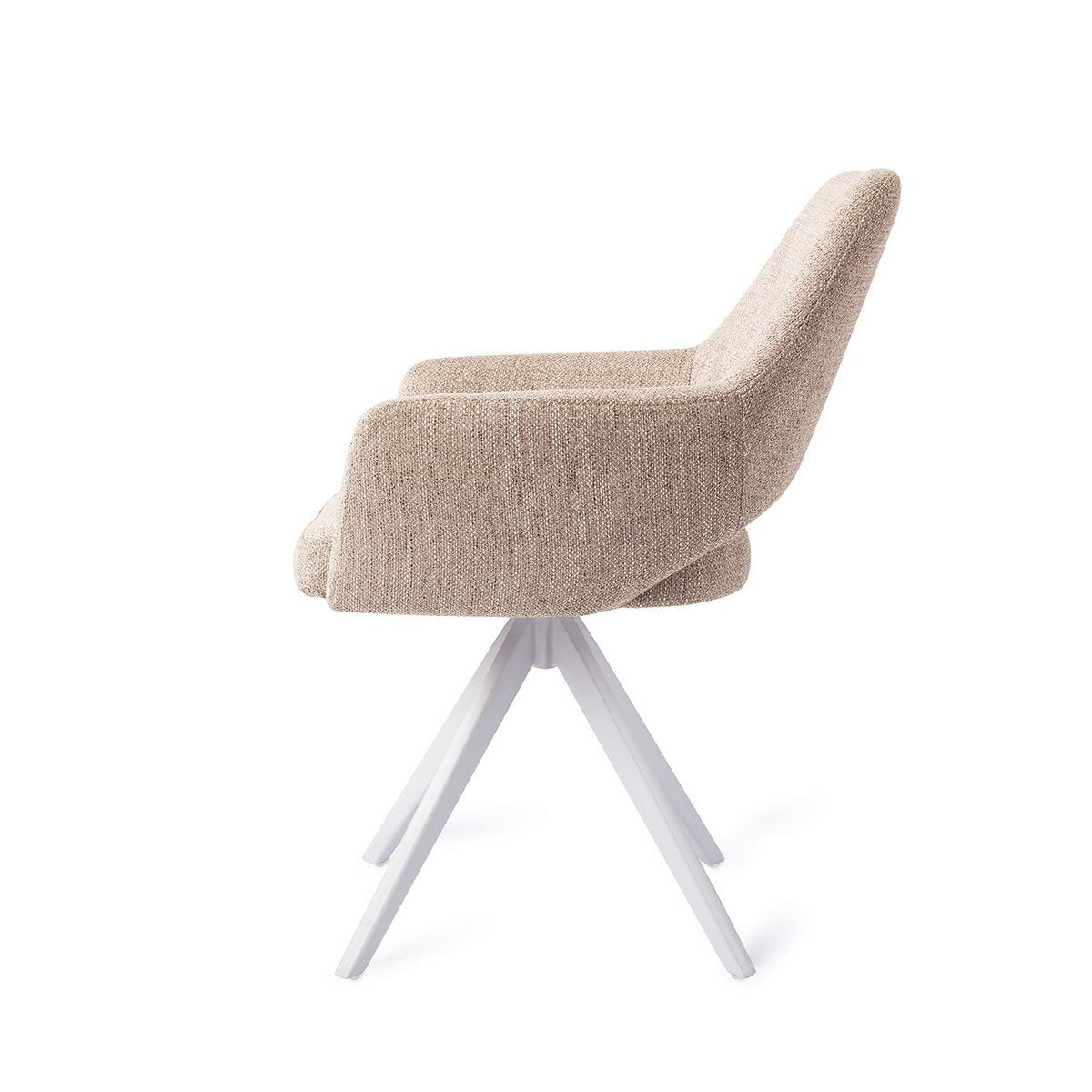 Jesper Home Yanai Chaise de Salle à Manger Tourner Blanc