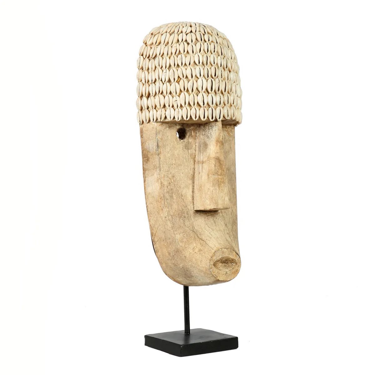 Le masque de cauri sur pied - grand