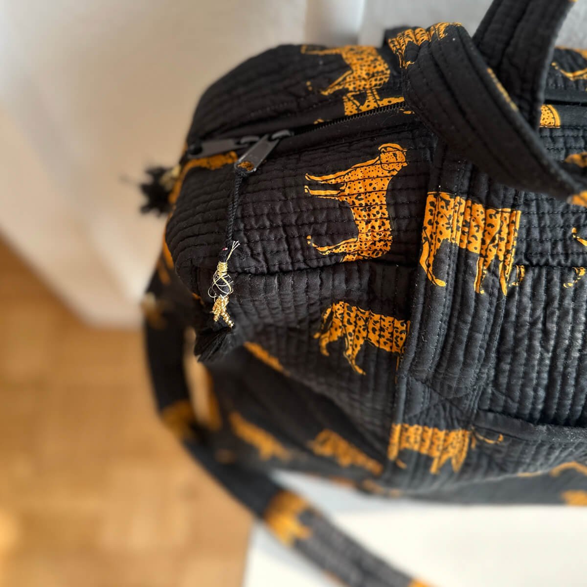 Grand sac de voyage "Léopard noir"