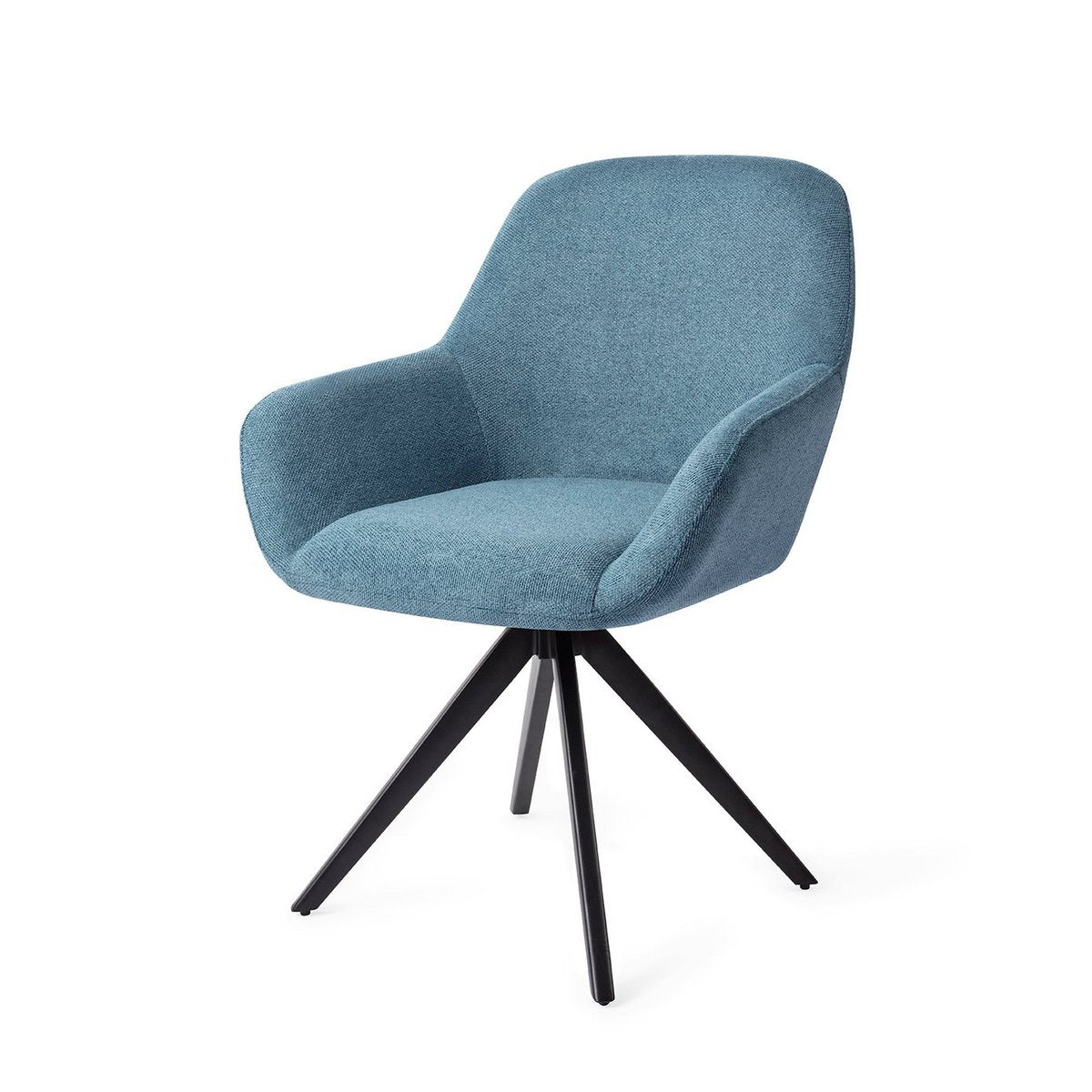 Jesper Home Kushi Chaise de Salle à Manger Tourner Noir