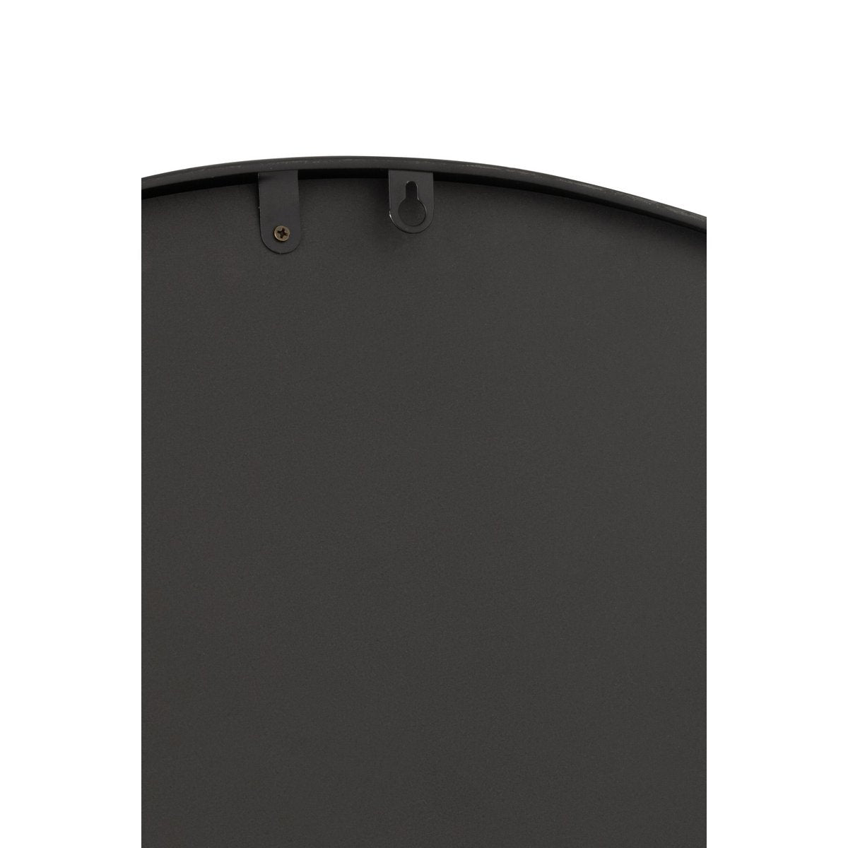J-Line Horloge+Miroir Carte du Monde MDF Noir