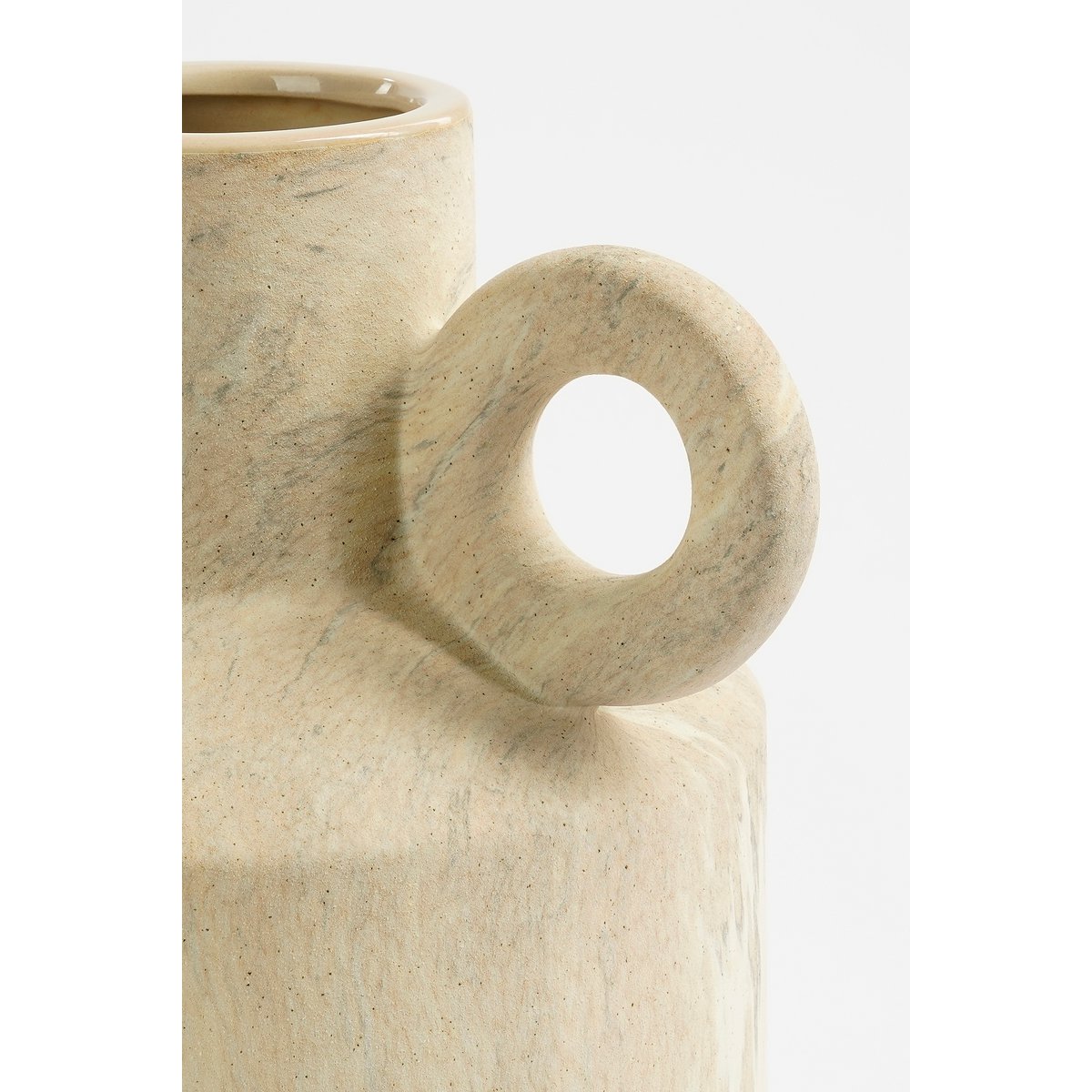Vase Trentino - L29 x L25 x H39 cm - Céramique - Beige