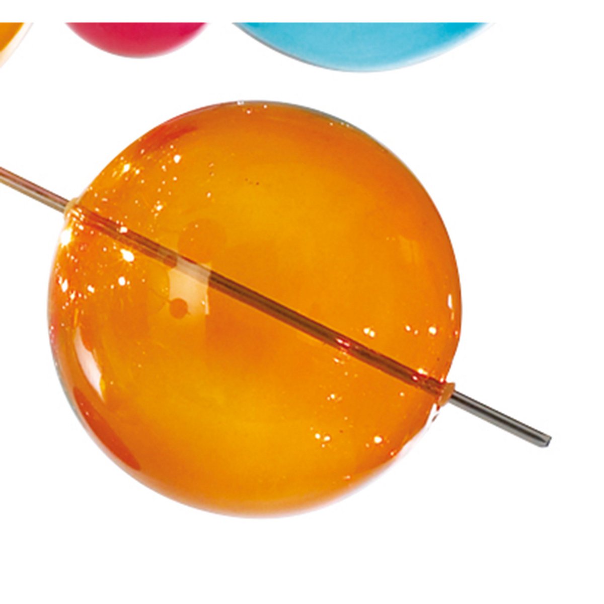 La lampe pendentielle "explosion" colorée en métal et en verre, versions G9, lampe suspendue pour salle à manger, salon, hall ou bureau, Øca. 65 cm