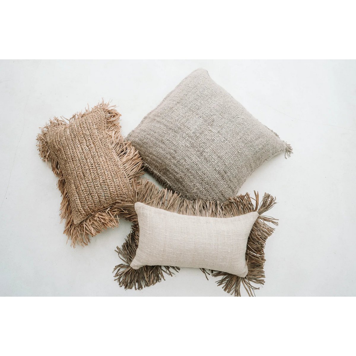 Housse de Coussin Saint Tropez - Blanc Naturel - 30x50