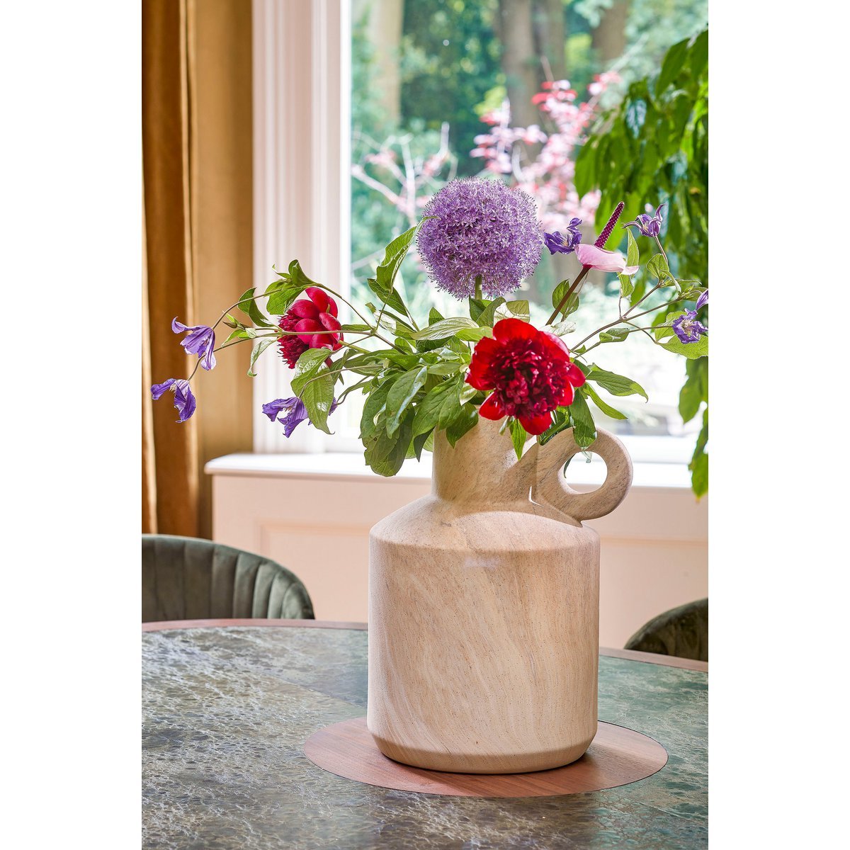 Vase Trentino - L29 x L25 x H39 cm - Céramique - Beige