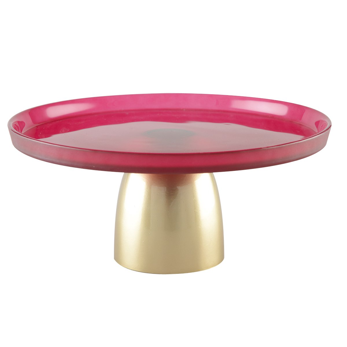 PLATEAU FRAMBOISE SUR PIED DORE 28CM