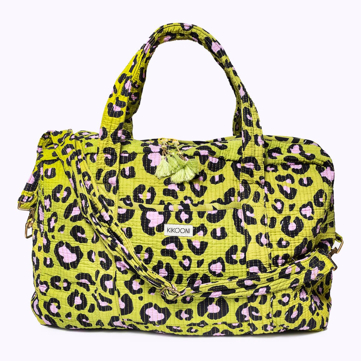 Grand sac de voyage "Oh Leo Cosmic Green"