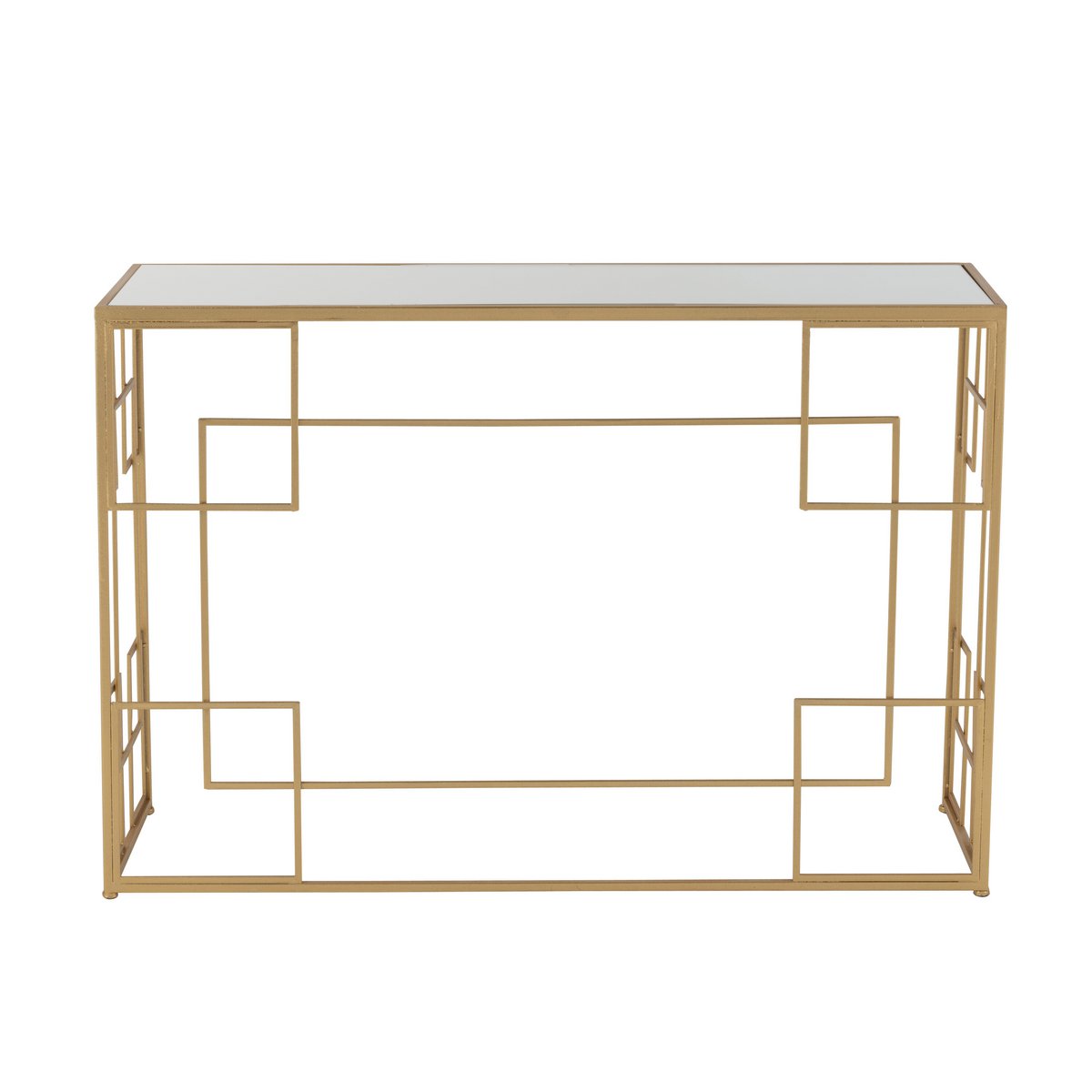 J-Line Console Lines Métal/Verre Or