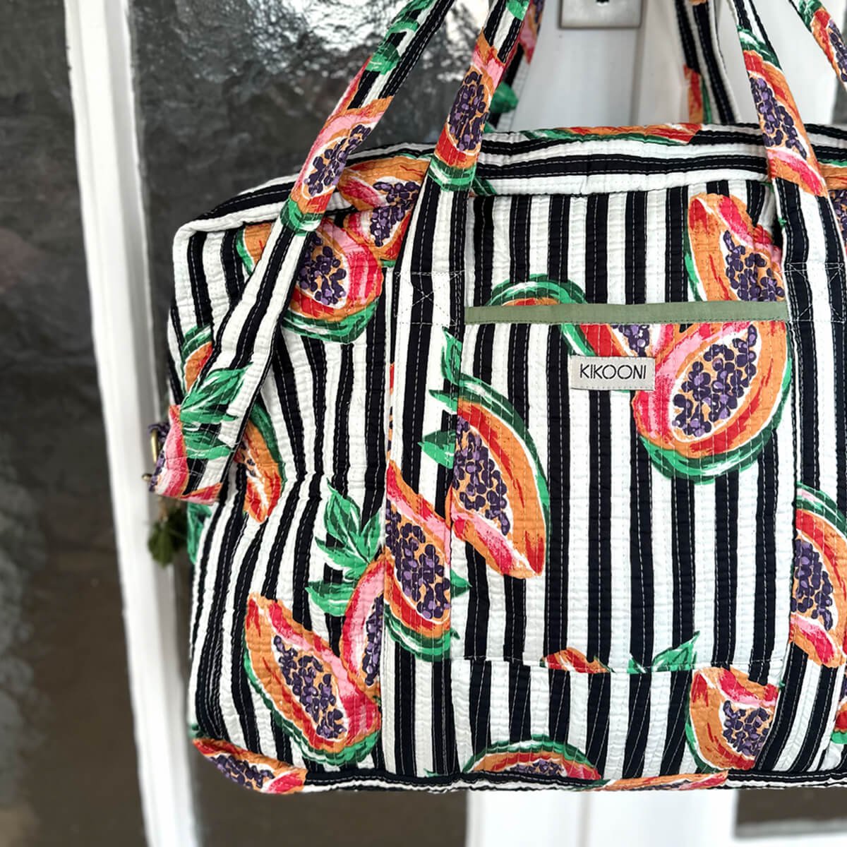 Grand sac de voyage "mon amour de papaye"