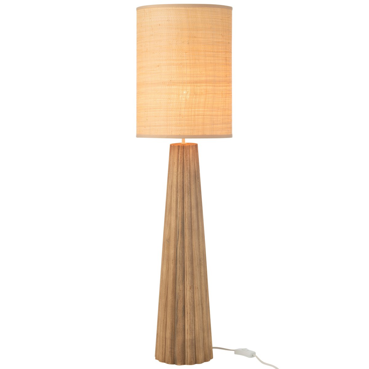 J-Line Tafellamp Paraplu Ailanthus Hout Naturel Large