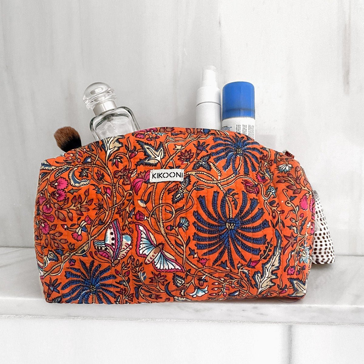 Sac cosmétique "Palme orange"