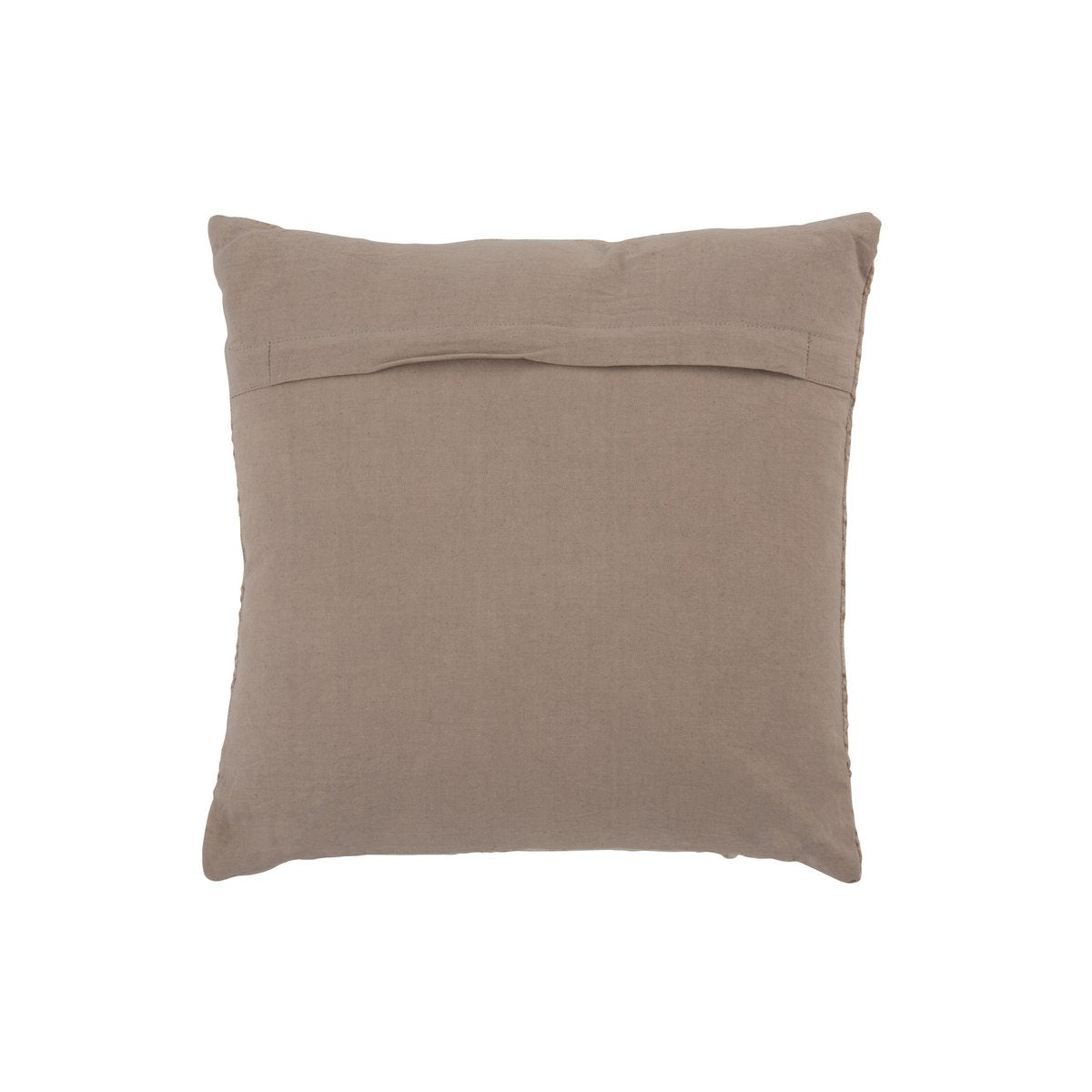 J-Line coussin Carré Fayola - coton - marron